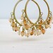 Vintage Hoops Earrings, Boho chic Autumn jewelry, Daily jewelry, Hippie fashion, Large hoops earrings, 70s fashion