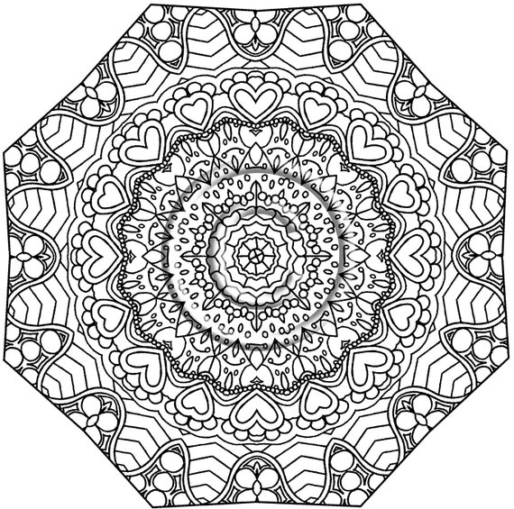 kaleidoscope coloring pages easy - photo #34