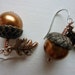 Acorn Earrings - Adorable Autumn Acorn Jewelry by Weirdly Cute
