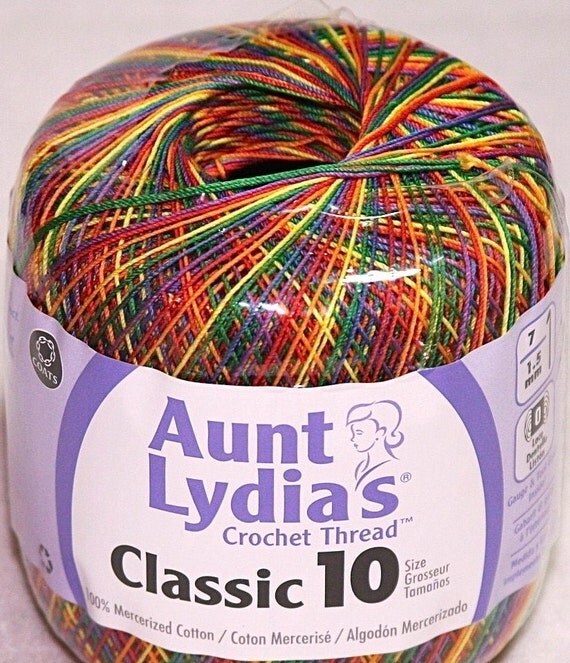 Aunt Lydias classic crochet thread size 10color mexicana