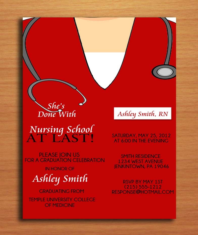 Graduation From Nursing School Invitations 10