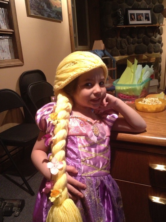 Crochet Rapunzel hat by Phyreangel on Etsy