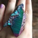 XL Raw Titanium Quartz Crystal Ring