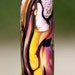 Cellular Flames Handmade Lampworked Glass Bead OOAK LETeam