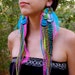 PACIFIC WAVE Super Long Feather Earrings RESERVED