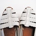 90s Vintage White Leather Huaraches Sandals size 8