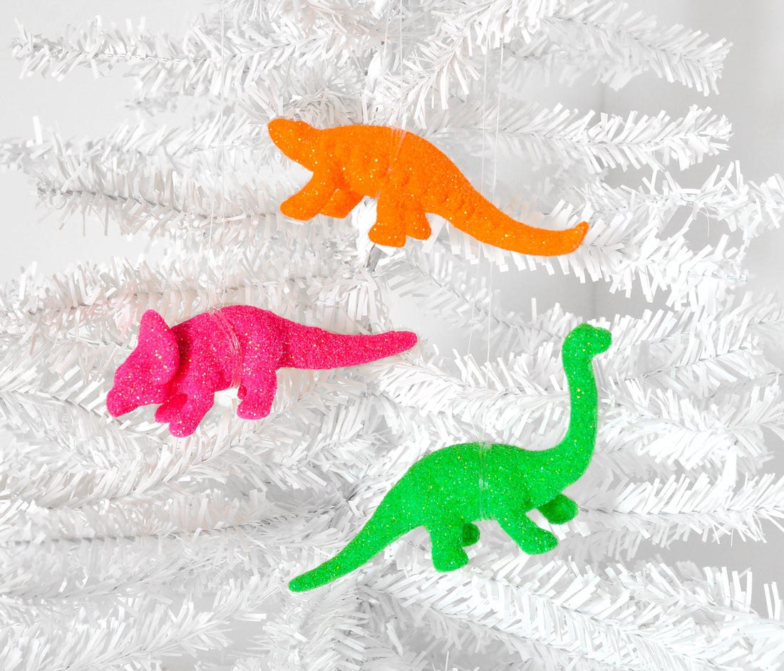 NEON Dinosaur Ornaments Home Decorations in Fluorescent