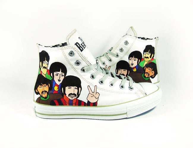 The Beatles Custom converse chucks by AnnatarCustomizer on ...
