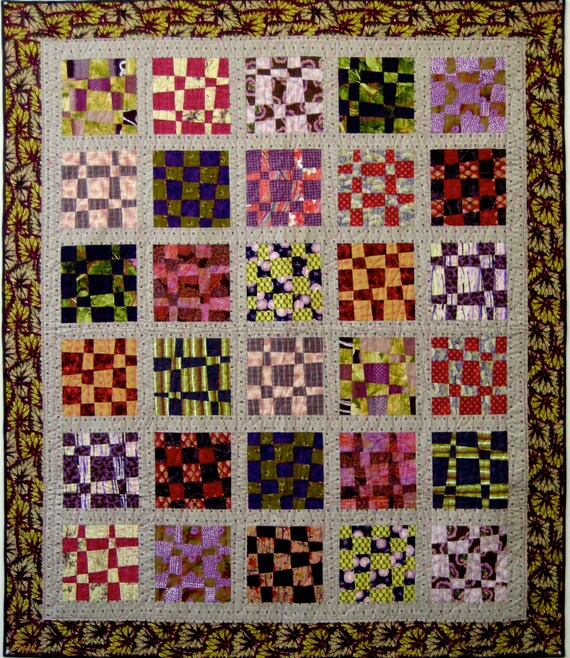 Items similar to Criss-Cross Applesauce quilt pattern 66
