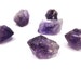 Amethyst Points 6 Raw Natural Crystals For Jewelry Making and Wire Wrapping 21-26mm (Lot no. 1141) Purple