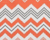 Custom Rod Pocket Curtains-Pair-Zazzle, Chili Pepper Orange, Grey, white