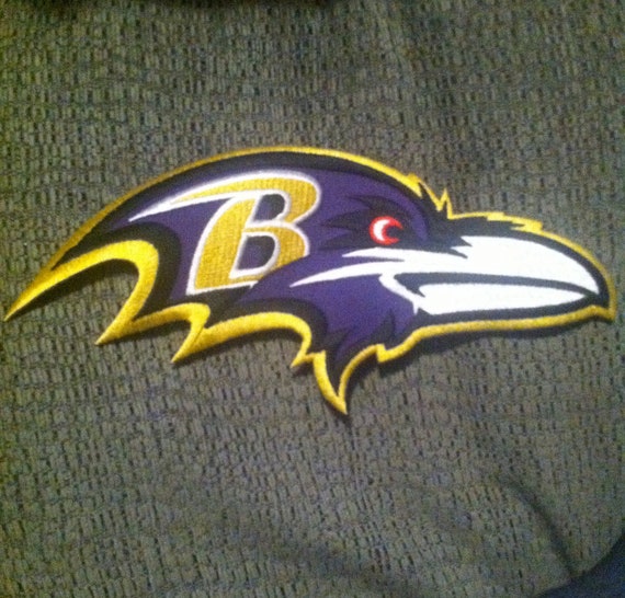 Baltimore Ravens Iron on Patch by MinimalistCouple on Etsy