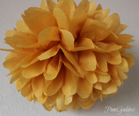 Harvest.. 1 Paper Pom - Thanksgiving Decor - Fall decor - wedding - home decor Il_570xn