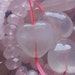 Rose Quartz Carved Heart Natural Gemstone Bead Supplies 17x17x10mm