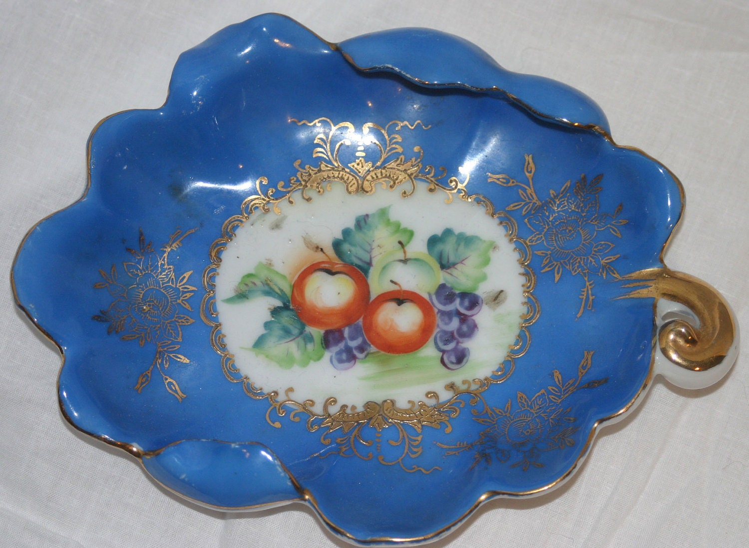 Vintage Handpanted Ceramic Candy Dish marked Japan Haute Juice