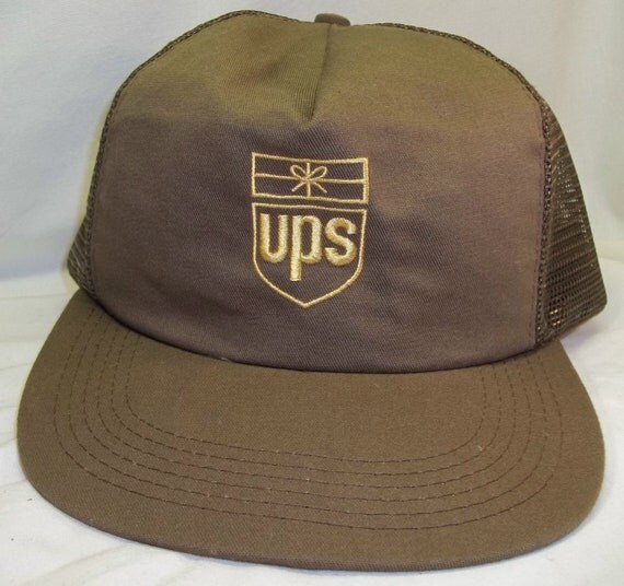 UNITED PARCEL SERVICE Hat Ups Brown Mesh Cap by MCMEstateFinds