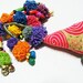 Pom Pom Hmong Sweet Pink Keychain Handmade