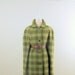 Vintage 1960s Wool Cape in Green Plaid - One Size - Habig Rodex England