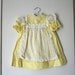 Yellow Eyelet Prairie Dress, Calico Floral, Baby Toddler Girls Size 3T