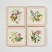 Cork coasters Pimpernel Made in England Floral Bouquet set of 4