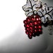 SWAROVSKI Red Grape Brooch - Rare 1990