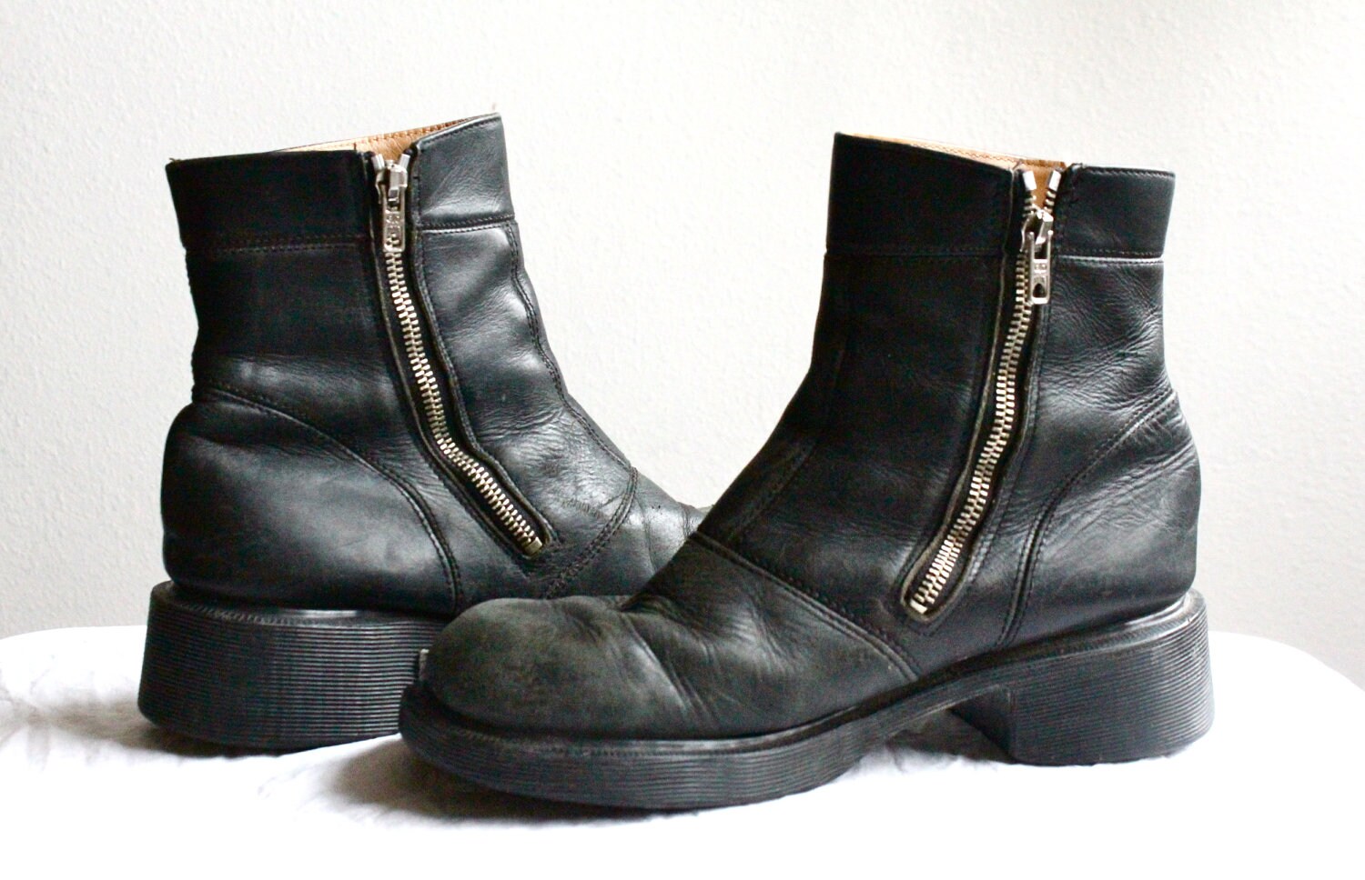 doc marten zip up boots