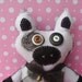 Plush White and Black Cow Softie Soft Plushie Art Doll Stuffed Animal Farm Animal Ooak