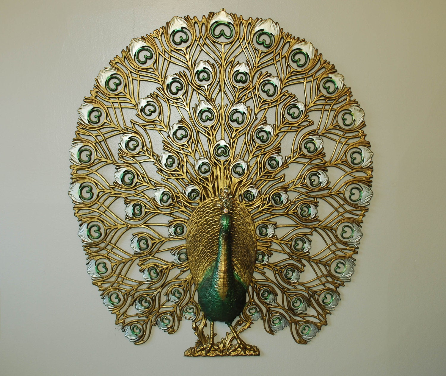 Mid Century Burwood Peacock Wall Hanging 0646