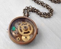 •LOBITO• small silver shadowbox necklace (18