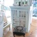 SALE Needlepoint stool antique roses victorian prairie shabby chic cottage chic