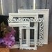 Shabby Chic PICTURE FRAMES - Set of 5 - Heirloom White - shabby chic Wedding - Glass N Easel and Wall Backing