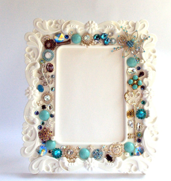 Embellished Picture Frame Home and LivingHome Decor by BoHoBridal