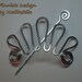 CROWN Hair Pin, Brooch or Shawl Pin For Scarf made from Aluminum Wire - Very Light to Wear - Decorative Pin/Brooch -