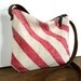Recycled Delivery Bag Stripe Cross Body Bag