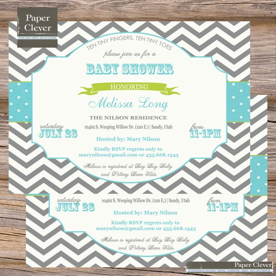 wording tiny toes baby invitation shower gray shower Retro by with papercleverparty baby invitations