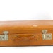 Vintage Leather Luggage Suitcase, Brown Leather Suitcase, Travel Case, Camel Leather Carry ON Suitcase, Mid Century 1960 Suitcase
