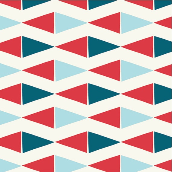 Flags in Apple Set Sail Birch Fabrics Organic Cotton 1