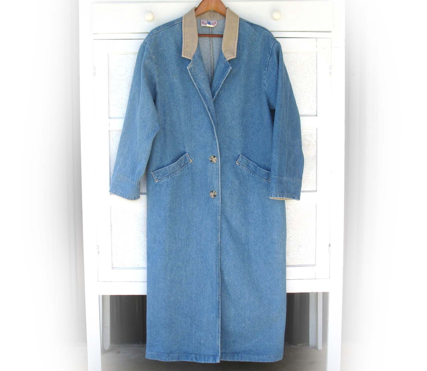 blue jean duster