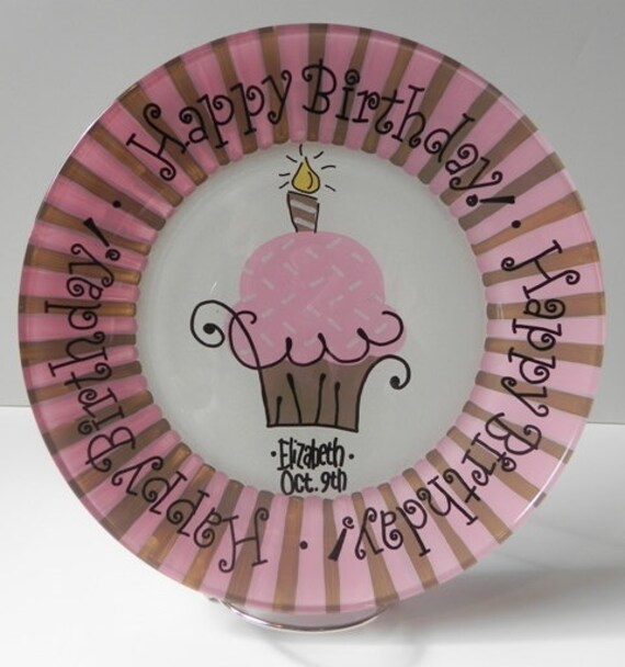 Kids Birthday Party Custom Birthday Plate Cake Plate