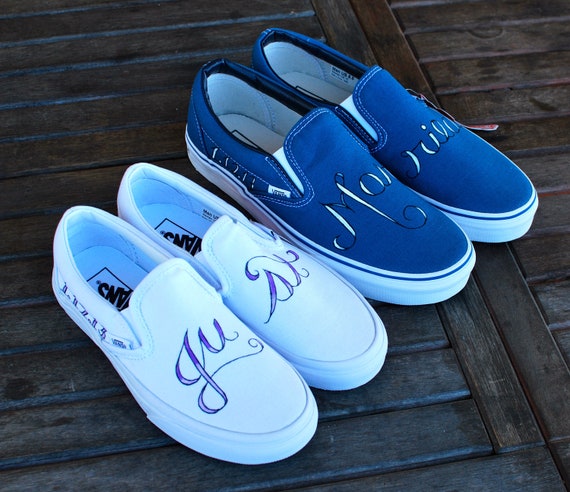 bride and groom vans shoes