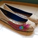 Peacock Feather TOMS Ballet Flats