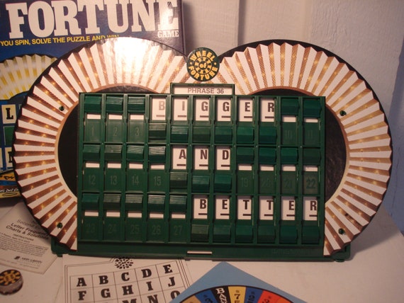 vintage wheel of fortune board game