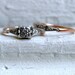 Beautiful Vintage 14K Rose Gold Two Ring Wedding Set.
