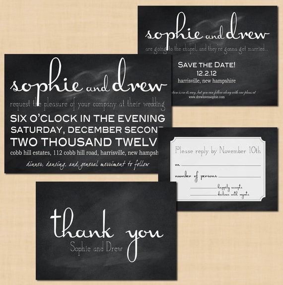Save The Date And Wedding Invitation Packages 7
