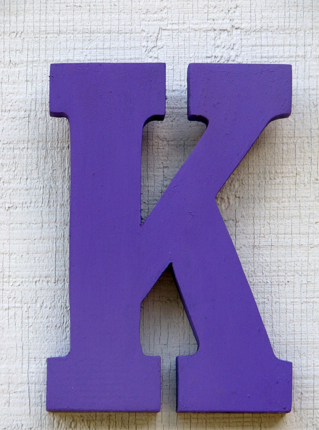 Baby Room Decor Wooden Letter K 8 Tall Rustic Nursery