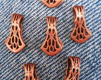Antique Copper Pinch Bail