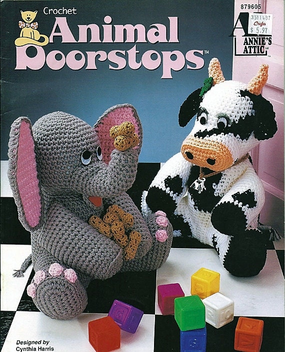 Animal Doorstops Crochet Pattern Book Annies Attic 879605