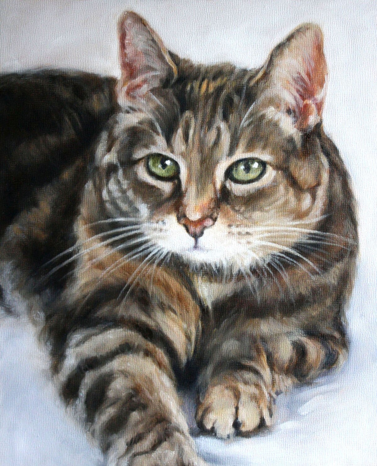 Custom Pet Portrait  Pet Oil Painting 8x10 Animal Painting
