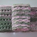 Pink and Green Camo Dishcloths, Pink and Green Camo Washcloths, Knitted Washcloths, Knitted Dishcloths
