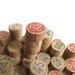 Antique French wooden lottery numbers. Loto . Supplies. Autumn .Fall